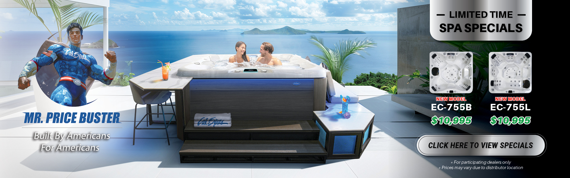 Calspas hot tub being used in a family setting - Oklahoma City